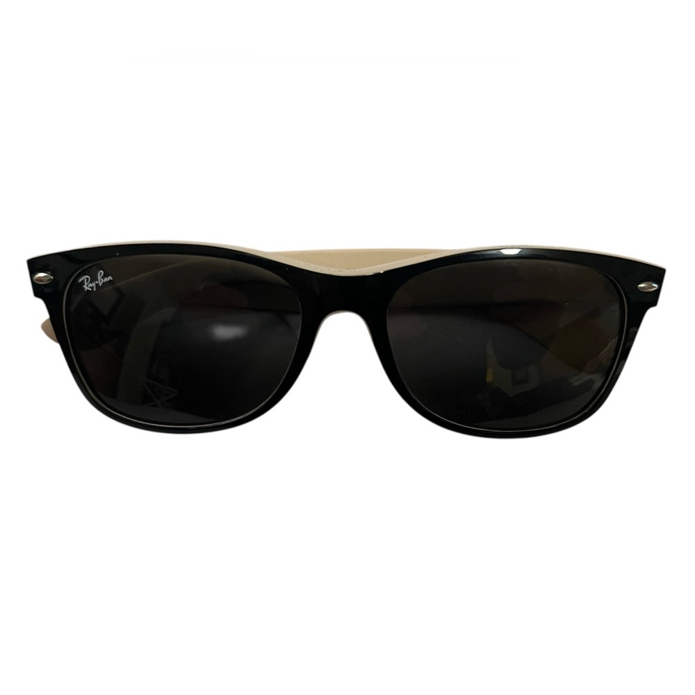 Ray-Ban Classic Black and Cream Sunglasses - Picture 2 of 5